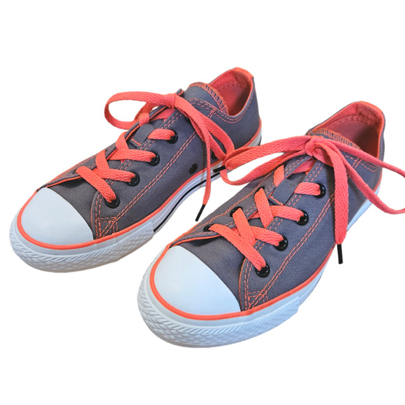 Converse Chuck Taylor All Star Double Tongue Neon Animal Print Junior Size 2 - Picture 1 of 14